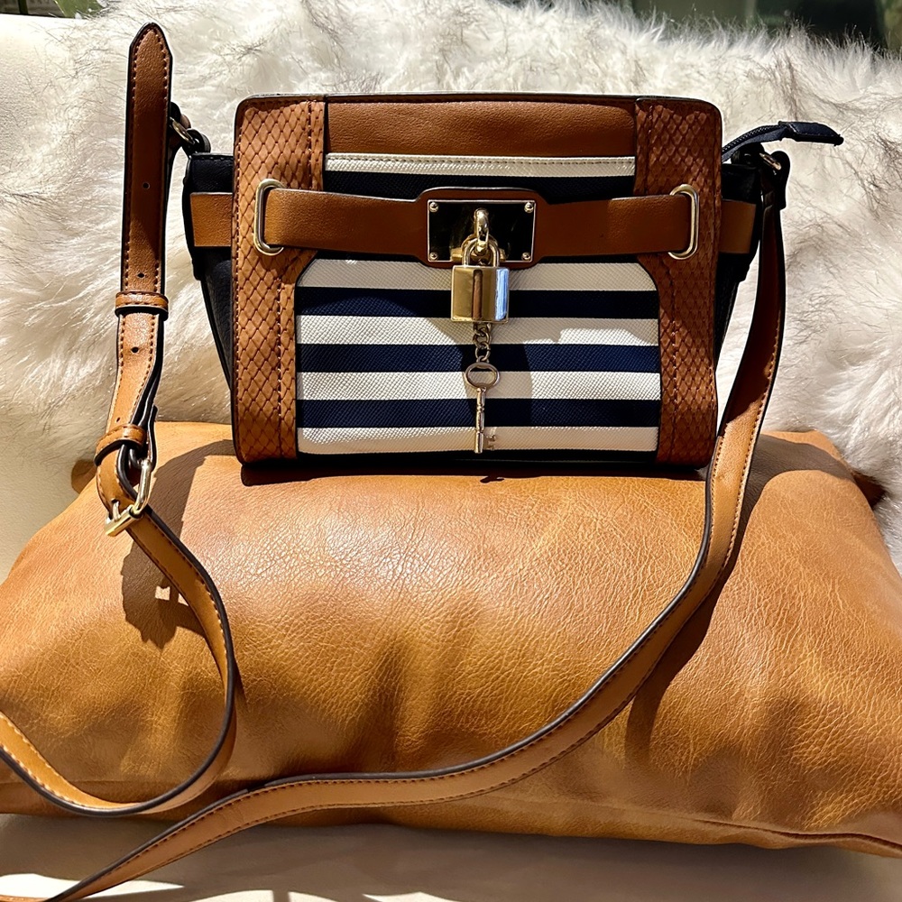 ALDO Small Striped Leather Crossbody